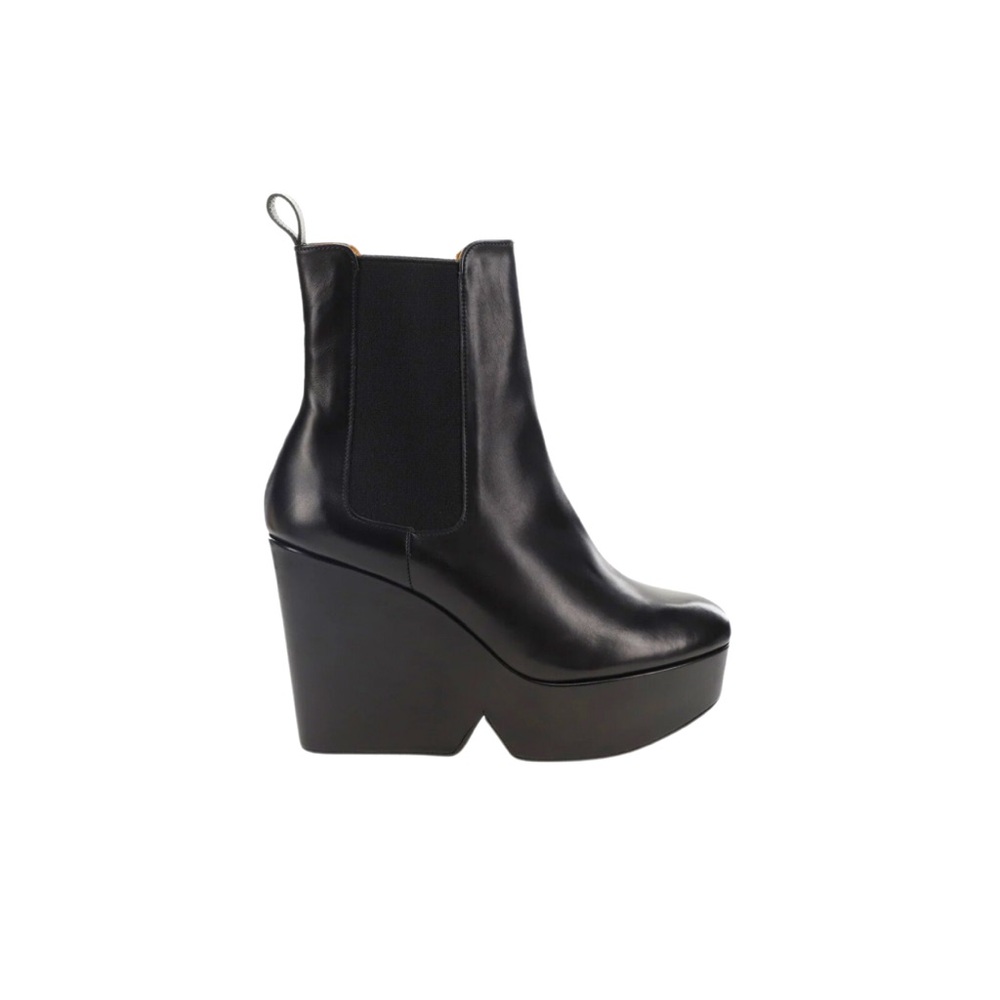 NWT’s🏷️ CLERGERIE PARIS Beatrice Womens Leather Pump Wedge Boots 🤩⭐️🤩 - Picture 2 of 7